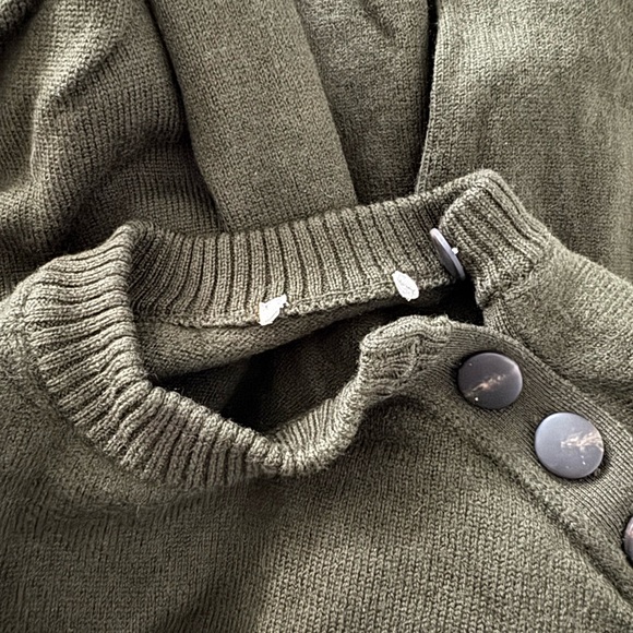 Sezane Mathis Dress Khaki Green - Picture 5 of 8